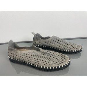 Ilse Jacobsen Tulip 3575 Perforated Slip On Sneakers Grey Women's 40